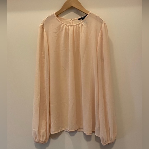 FOREVER 21 Sheer Nude Blouse - Picture 1 of 6